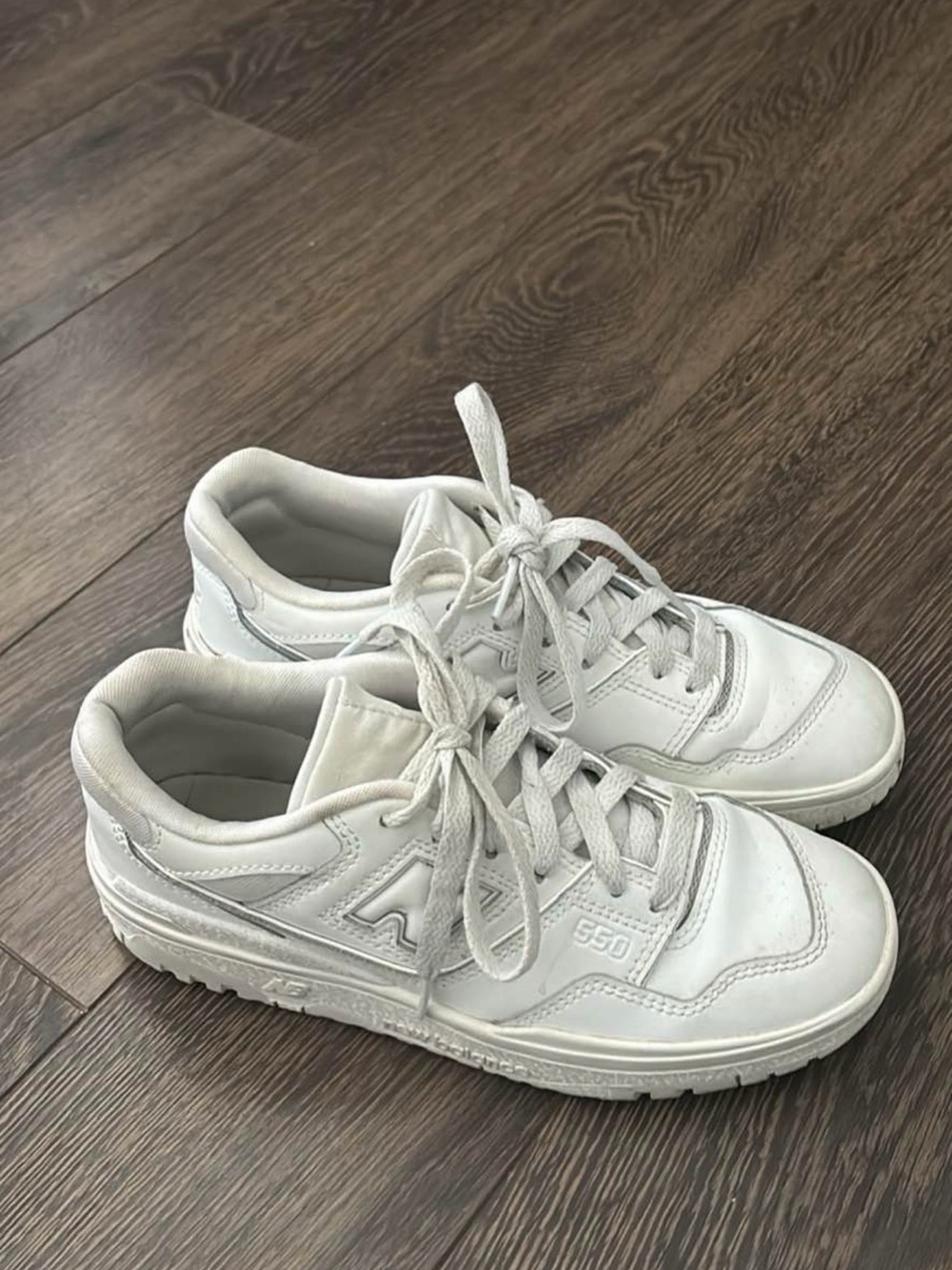 Kids White 550 Classic Sneakers